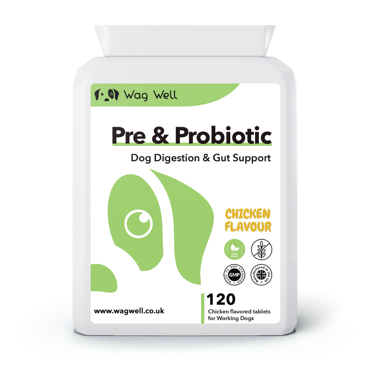 Probiotic Digestion and Gut Support Supplement for Dogs